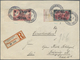 Br Deutsche Post In China: 1906, Randstück 2 1/2 Dollar (gummifleckig) + Randstück 1/2 Dollar (zwei Kur - Chine (bureaux)