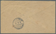 Br Deutsche Post In Marokko: 1912, 10 C. Auf 10 Pfg. Germania Auf Telegramm-Umschlag Mit Klarem, Roten - Deutsche Post In Marokko