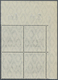 ** Deutsche Post In Marokko: 1906, Postfrischer Eckrand-Viererblock Vom Oberrand, Mi. 240,- + Euro. - Deutsche Post In Marokko