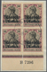 Brfst Deutsche Post In Marokko: 1906, 60 C. Auf 50 Pfg. Im Unterrand-4er-Block Mit Aufdruck-HAN "H 7296" A - Deutsche Post In Marokko