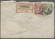 Br Deutsche Post In Der Türkei - Vorläufer: 1877, 10 Pfge Und 50 Pfge Auf Kleinem R-Brief (links Riss) - Turquie (bureaux)