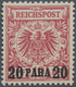 ** Deutsche Post In Der Türkei: 1899, 20 PA. Auf 10 Pfg. Freimarke Bräunlichrot, Farbfrisches Exemplar - Turchia (uffici)