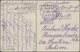 Deutsche Post In Der Türkei: 1916, "FELDPOST A.O.K. 5" Violetter 2-sprachiger Kreisstempel Auf Ansic - Turkse Rijk (kantoren)