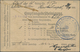 Br Deutsche Post In Der Türkei: 1918, "FELDPOST MIL.MISS. KONSTANTINOPEL" 2-sprachig Auf Vordruckkarte - Deutsche Post In Der Türkei