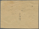 Brfst Deutsch-Ostafrika: 1905, 1 R. Kaiseryacht Dunkelrot, Friedensdruck Ohne Wasserzeichen, Oberrandstück - Deutsch-Ostafrika