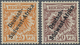 * Deutsch-Südwestafrika: 1897. 25 Pf Und 50 Pf Krone/Adler Mit Aufdruck "Deutsch- / Südwest-Afrika", U - Africa Tedesca Del Sud-Ovest