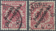O Deutsch-Südwestafrika: 1898/99. 10 Pf Krone/Adler "Deutsch- / Südwestafrika", 1x B-Farbe Und 1x C-Fa - Deutsch-Südwestafrika