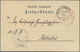 Br Deutsch-Südwestafrika - Stempel: 1905, Feldpost-Karte Mit Rotem Adler-Militärstempel Und K1 "SWAKOPM - Africa Tedesca Del Sud-Ovest