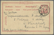 GA Deutsch-Südwestafrika - Ganzsachen: 1905 (30.9.),  10 Pfg. GA-Karte, Antwortteil Der Doppelkarte Mit - Deutsch-Südwestafrika