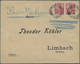 Br/ Deutsche Kolonien - Kiautschou - Mitläufer: 1901-1906, Brief Mit Paar 10 Pf Germania Reichspost Von - Kiautschou