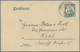 GA Deutsche Kolonien - Kiautschou - Ganzsachen: 1913, GA-Karte 2 Cents Gest. "TSINGTAU Gr. HAFEN 30.4.1 - Kiautchou
