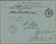 Br Deutsche Kolonien - Togo-Vorläufer: 1890/99, 20 Pfennig Krone&Adler Auf Brief (kl. Mgl.) Aus Ouidah - Togo