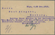 GA Deutsche Besetzung I. WK: Postgebiet Ober. Ost: 1918, 10 Pf Aufdruck-Ganzsachenkarte Mit Ra3-Überwac - Besetzungen 1914-18
