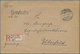 Br Militärmission: 1917, FELDPOST MIL.MISS.KONSTANTINOPEL 13-1-1917 Auf Feldpost-R-Brief Nach Elberfeld - Turquie (bureaux)