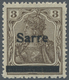 ** Deutsche Abstimmungsgebiete: Saargebiet: 1920, Germania 3 Pf. Dunkelockerbraun Mit Aufdruck 'Sarre', - Sonstige & Ohne Zuordnung