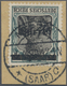 Brfst Deutsche Abstimmungsgebiete: Saargebiet: 1920, Germania 75 Pf. Sarre Mit Kopfstehendem Aufdruck Auf - Sonstige & Ohne Zuordnung