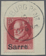 Brfst Deutsche Abstimmungsgebiete: Saargebiet: 1920, Freimarke 10 Pf Bayern Mit Verschobenem Sarre-Aufdruc - Sonstige & Ohne Zuordnung