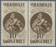 ** Deutsche Abstimmungsgebiete: Saargebiet: 1928, Volkshilfe Gemälde, 10 Fr. Waagerechtes Paar Mit Selt - Autres & Non Classés