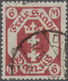O Danzig: Kleines Staatswappen 1922, 6 Mark Rotkarmin Mit Steg-K1 17.12.22, Gepr. Infla Berlin (Mi. 20 - Altri & Non Classificati