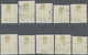 Brfst Danzig: 1930, 5 Pfg - 1 Gulden Kompletter Aufdrucksatz Je Auf Briefstück Mit Idealen Stempeln, Fotoa - Sonstige & Ohne Zuordnung