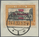 Brfst Danzig: 1930, 5 Pfg - 1 Gulden Kompletter Aufdrucksatz Je Auf Briefstück Mit Idealen Stempeln, Fotoa - Sonstige & Ohne Zuordnung