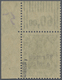 ** Memel: 1920, 60 Pfg. Germania, Hellbraunoliv, Senkrecht Geriffelte Gummierung, Tadellos Postfrisches - Memelgebiet 1923