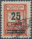 O Memel: 1923, 25 C. Grünaufdruck, Aufdrucktype I, Schwarzgrüner Blockzifferaufdruck 25 CENT. Auf 100 - Memel (Klaipeda) 1923