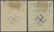 * Sudetenland - Karlsbad: 1938, Sokol-Winterspiele, 50 H. Und 2 Kr., Mit Handstempelaufdruck "Karlsbad - Sudetenland
