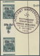 Brfst Sudetenland - Maffersdorf: 1938, 50 H. Pilsen Im Waagerechten Zwischenstegpaar Und 50 H. Kaschau Im - Région Des Sudètes