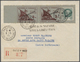 Br Dt. Besetzung II WK - Frankreich - St. Nazaire: 1945, 2 Fr. Lilabraun/dkl. Violettbraun/grün, Mit Au - Bezetting 1938-45