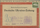 Br Dt. Besetzung II WK - Ukraine: 1941, 30 Pf Schwarzoliv, EF Auf Bahnhofszeitung Adresszettel Der "Deu - Occupazione 1938 – 45