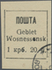 Brfst Dt. Besetzung II WK - Ukraine - Wosnessensk: 1942, 1,20 Krb Schwarz, Entwertet Mit Stempel Von Wosne - Besetzungen 1938-45