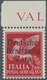 ** Dt. Besetzung II WK - Zara: 1943: 10 L Flugmarke Rot Mit Aufdruck Type I "Deutsche Besetzung Zara", - Occupazione 1938 – 45