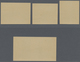 ** Feldpostmarken: WLASSOW ARMEE: 1943, Probedrucke 50 K. Bis 10 Rbl. In Dunkelgrün, Kompletter Satz Au - Autres & Non Classés