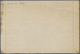 Br Feldpostmarken: 1945, Kurland-Halbierung (rechte Hälfte) Mit Diestsiegel Auf Faltbrief Bedarfsgebrau - Autres & Non Classés