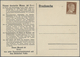 Br Kriegs- Und Propagandafälschungen: 1944, 3 Pfg. Hitler Auf Ungebrauchter Propaganda-Karte "Dr. Ludwi - Sonstige & Ohne Zuordnung