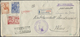 Br Zensurpost: 1940, Luftpost-Ebf. Der Bank Von Griechenland Mit Beidseitig 7 Marken (teils Mit Lochung - Altri & Non Classificati