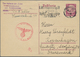 GA KZ-Post: 1941 Ghetto Litzmannstadt Deutsche Antwort-Ganzsachen-Karte 15 Rpf. Mit Absenderstempel "De - Lettres & Documents