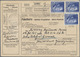 Br KZ-Post: 1944, Zwei Frankierte Paketkarten Aus Przedborz (Distr. Radom)/Gen.Gouv.7./10.3) Für Pakets - Lettres & Documents