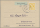 Br Deutsche Lokalausgaben Ab 1945: ELLINGEN, 1945: Gebührenzettel Mit Handschriftlichem Eintrag Der Geb - Autres & Non Classés
