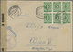 Br Alliierte Besetzung - Gemeinschaftsausgaben: 1946, 5 Pf Gelblichgrün, 10 Stück Als MeF Auf Brief Von - Sonstige & Ohne Zuordnung
