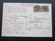 DR Infla 1923 Nr. 297 MeF Senkr. Paar! Post Meldekarte Mit Lochung Hagen! Schürmann & Rickert Attendorn - Briefe U. Dokumente