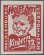 ** Sowjetische Zone - Mecklenburg-Vorpommern: 1945, Kinderhilfe 12 + 28 Pf Dunkelrosa Ungezähntes Exemp - Altri & Non Classificati