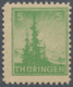 ** Sowjetische Zone - Thüringen: 1945, Freimarke 5 Pfg. Dunkelsmaragdgrün, Sehr Seltenes Papier Z2 Mit - Altri & Non Classificati
