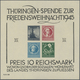 Br Sowjetische Zone - Thüringen: 1945, WEIHNACHTSBLOCK Ohne Durchstich Mit Werten 4 Pfg, 6 Pfg, 12 Pfg, - Altri & Non Classificati