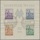 O Sowjetische Zone - West-Sachsen: 1948, Leipziger-Messe-Block Mit Beiden Wasserzeichen, Saubere Messe - Autres & Non Classés