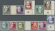 ** DDR: 1952-1953, Freimarken: Köpfe II, Komplett Inklusive 80 Pf Lack, Dabei 327 Za XII, 328 Va XI,  3 - Sonstige & Ohne Zuordnung