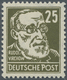 ** DDR: 1925, Postfrisch, '25 Pfg. Persönlichkeiten Auf Gewöhnlichem Papier' Mit Plattenfehler: 'Punkt - Sonstige & Ohne Zuordnung