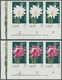 ** DDR: 1970, Kakteen 5 Pf. 'Blattkaktus (Epiphyllum Hybride)' In 4 Verschiedenen Ungezähnten Waagrecht - Sonstige & Ohne Zuordnung