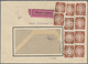 Br DDR - Dienstmarken A (Verwaltungspost B): 1954, 8 Pf Dkl'braunorange, 10 Stück Als Portogerechte Mas - Sonstige & Ohne Zuordnung